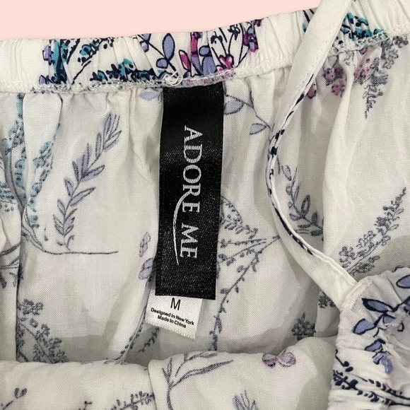 Adore Me Floral Cold Shoulder Crop Top - Size - M - Picture 3 of 4